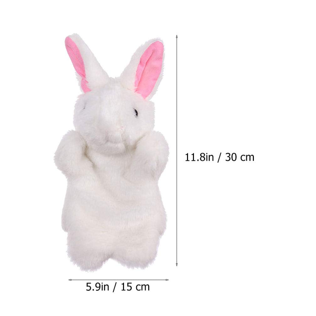Rabbit Puppet Hand Puppets Easter Bunny Rabbit Hand Puppet Plush Animal Toys Easter Kids for Imaginative Pretend Play Stocking S