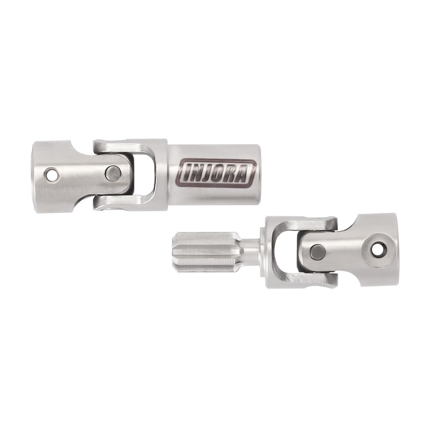 INJORA 19g Stainless Steel Center Drive Shaft D-Shaped Hole for Axial SCX24 Deadbolt GX470 Upgrade 1/24 RC Crawler