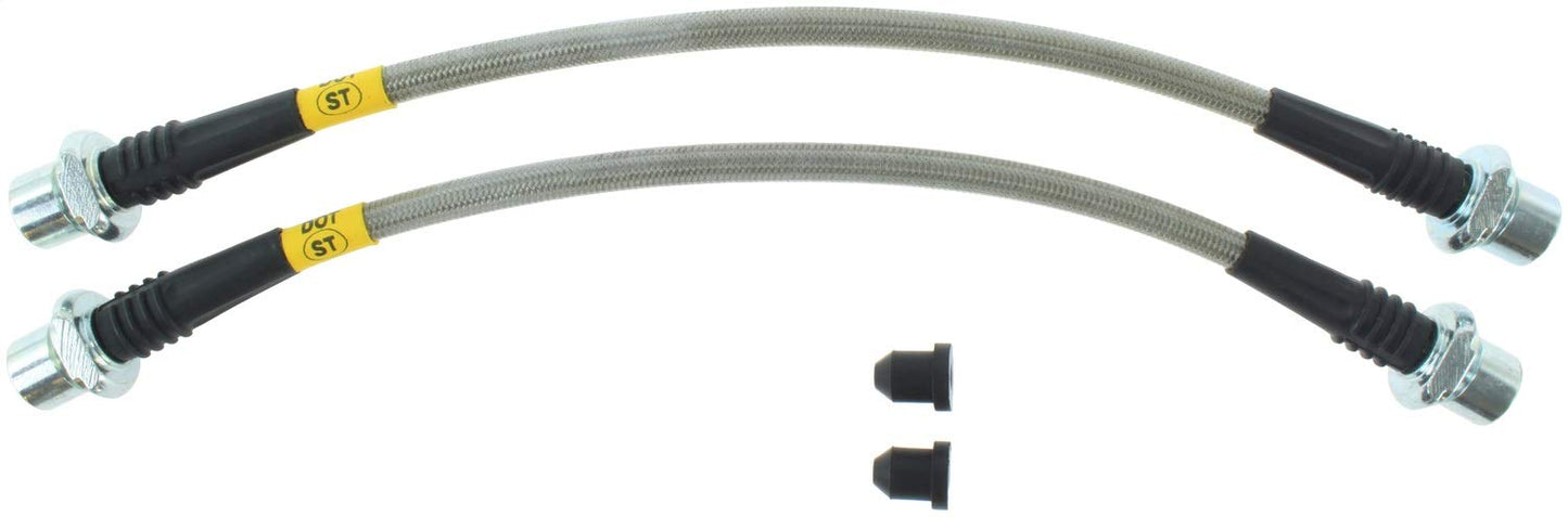 Stoptech 950.44007 Stainless Steel Braided Brake Hose Kit Front