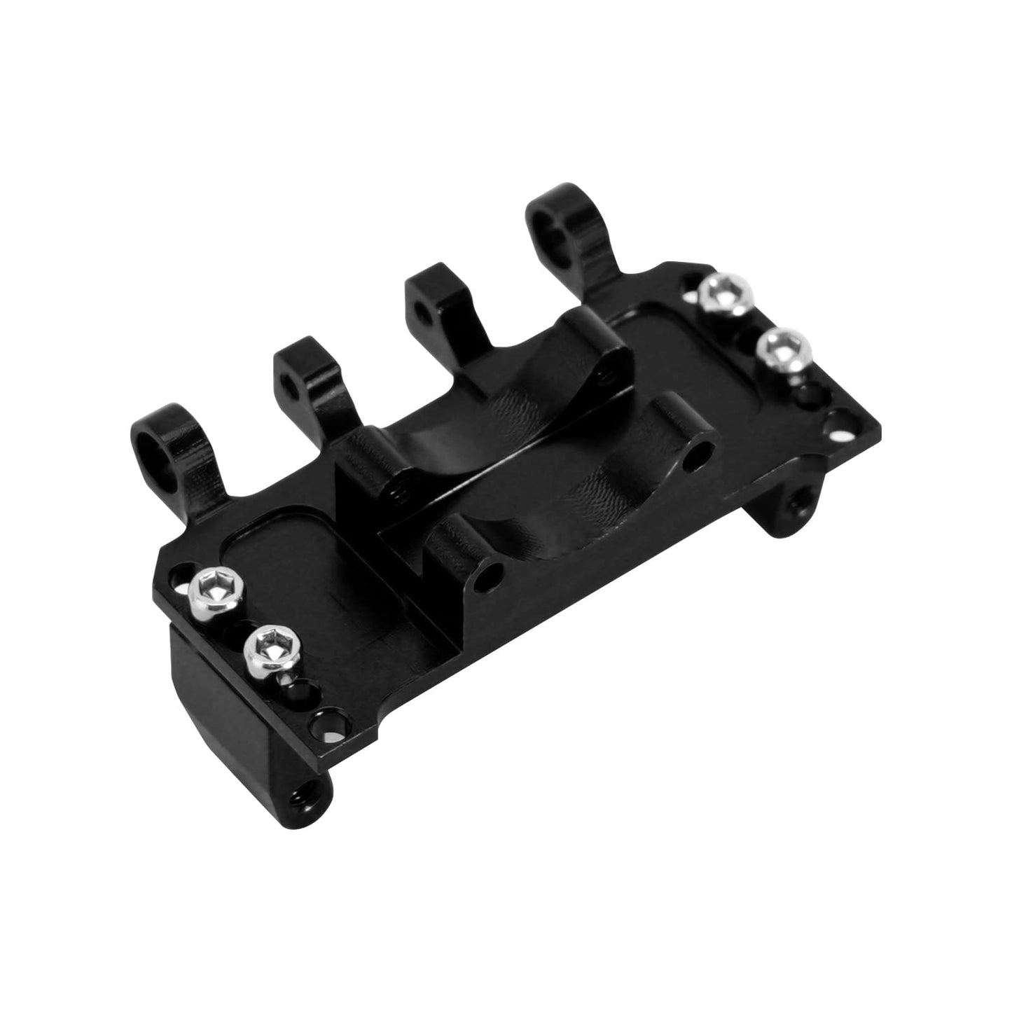INJORA Adjustable Servo Mount CNC Aluminum for Axial SCX24 1/24 RC Crawler Upgrade (Black)