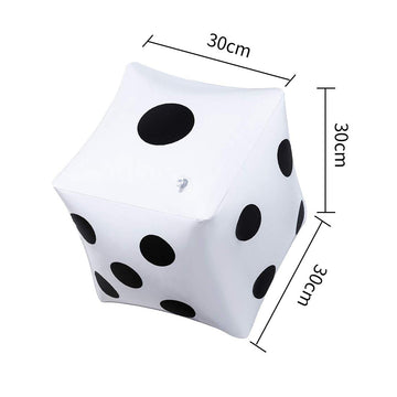 13 inch Giant Inflatable Dice Pool Toy for Lawn Game Outdoor Floor Games