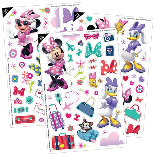 Colorforms Travel Set, Stickers For Kids - Disney Minnie Toys, Arts And Crafts, Reusable Sticker Book, Kids Stickers, Toddler Cr
