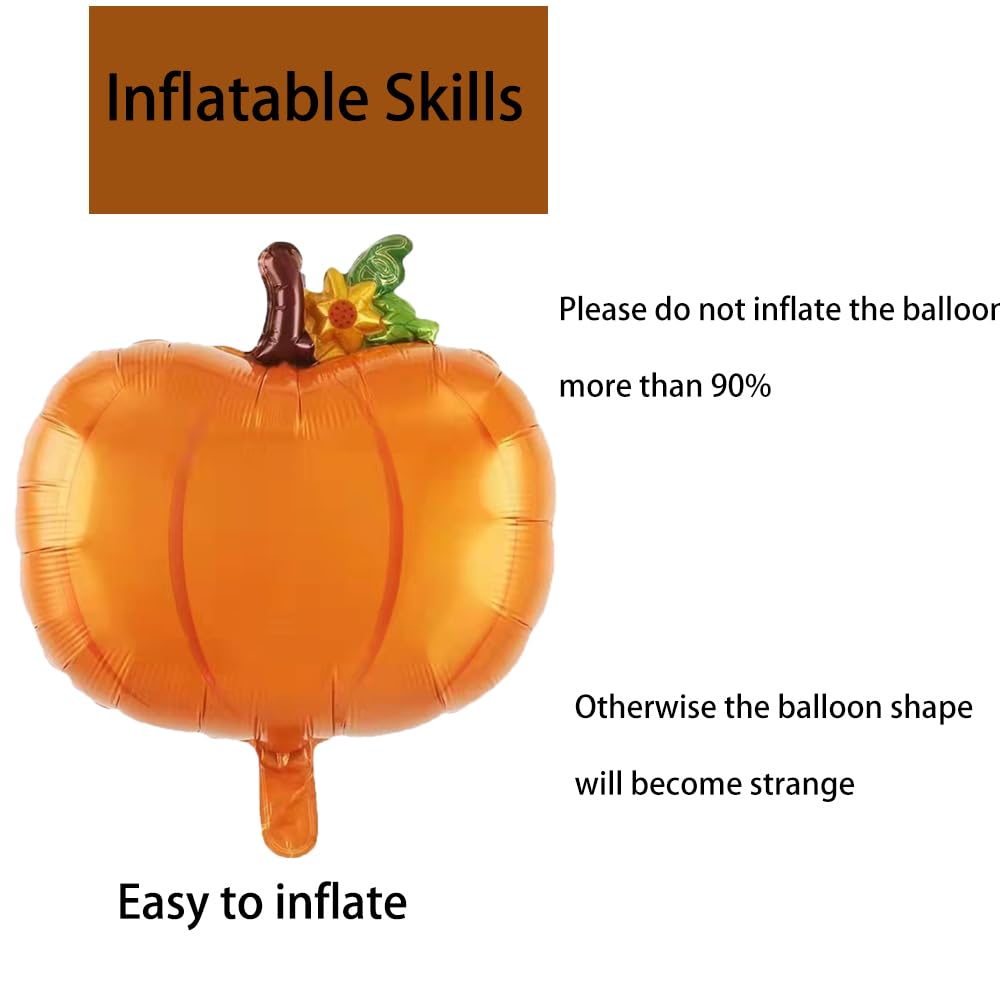 Hadckja Pumpkin Balloon Thanksgiving Balloons Pumpkin Balloons For Fall Harvest Thanksgiving-Themed Party Birthday Party Supplie