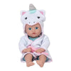 ADORA Bath Time Baby Tots Collection 8.5 Baby Doll and Clothes Set Made with Fresh Powder Scent Machine Washable and limited availability QuickDri Vinyl Body Birthday Gift for Ages 1+ - Unicorn