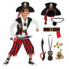 Morph Kids Pirate Costume - Boys Pirate Outfit For Halloween Dress Up, Adventure Play, And Costume Parties, 10-12 Years