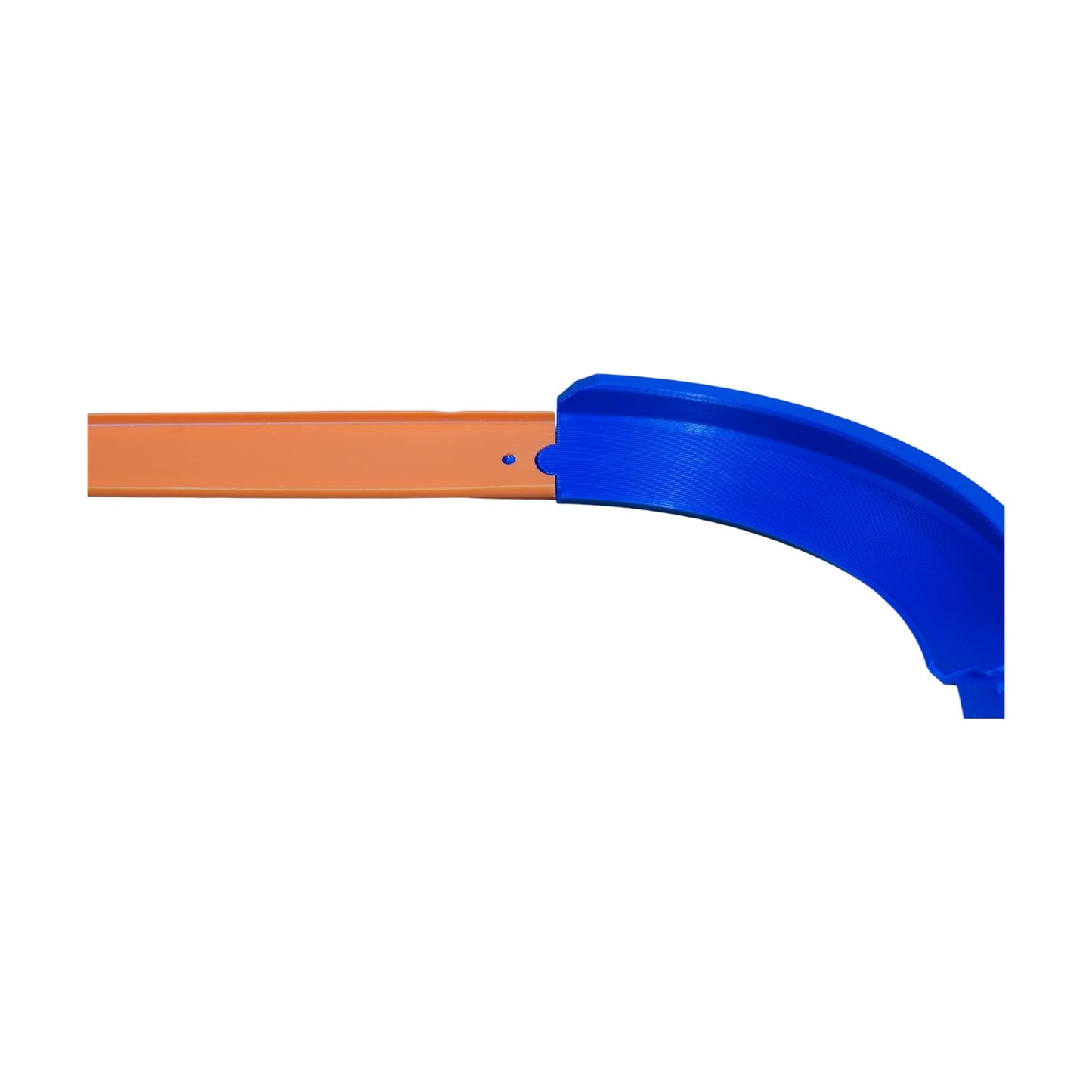 Hot Wheels Compatible 90 Degree Banked Turn (Orange)