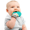 Bblv - Glv - Original Silicone Baby Teething Mitten With Opposable Thumb, Self Soothing Teether Toy, Includes A Storage Bag (Aqu