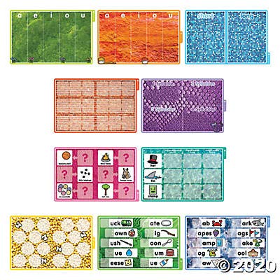 Fun Express Phonological Awareness Games - 200 Piece File Folder Game - Alliteration, Phonics And Language Games For Kindergarte