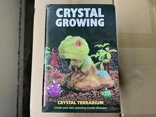 Hamiface Crystal Growing Dinosaur, Crystal Growing Kit Kids Age 8-12, Grow Your Own Crystal Dinosaur Terrarium Kit, Science Expe