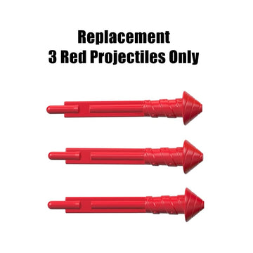 Replacement Parts For Imaginext The Joker Laff Factory Playset - Gbl26 ~ Replacement Red Projectiles ~ Package Of 3