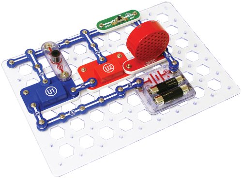 Snap Circuits Jr. Sc-100 Electronics Exploration Kit, Over 100 Projects, Full Color Project Manual, 28 Parts, Stem Educational Toy For Kids 8 +