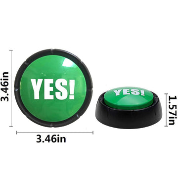Joffreg YES Sound Button - Green, Plastic, Model #021202