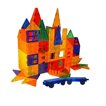 Mag-Genius Educational & Colorful Magnetic Building Blocks Set – 182+2-Piece Stackable Dynasty Series