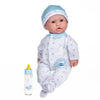 JC Toys La Baby 16" Blue Washable Soft Body Boy Doll with Accessories - Vinyl, Model 15029, For Children 12 Months and Older