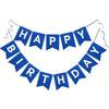 Navy Blue Happy Birthday Banner Nautical Theme Birthday Party Supplies Garland Decorations Boy Birthday Signs Nursery Hanging De