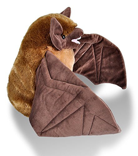 WILD REPUBLIC Brown Bat Plush Toy, Cuddlekins 12" Stuffed Animal, Multi Color, Model 19341, Gift for Kids