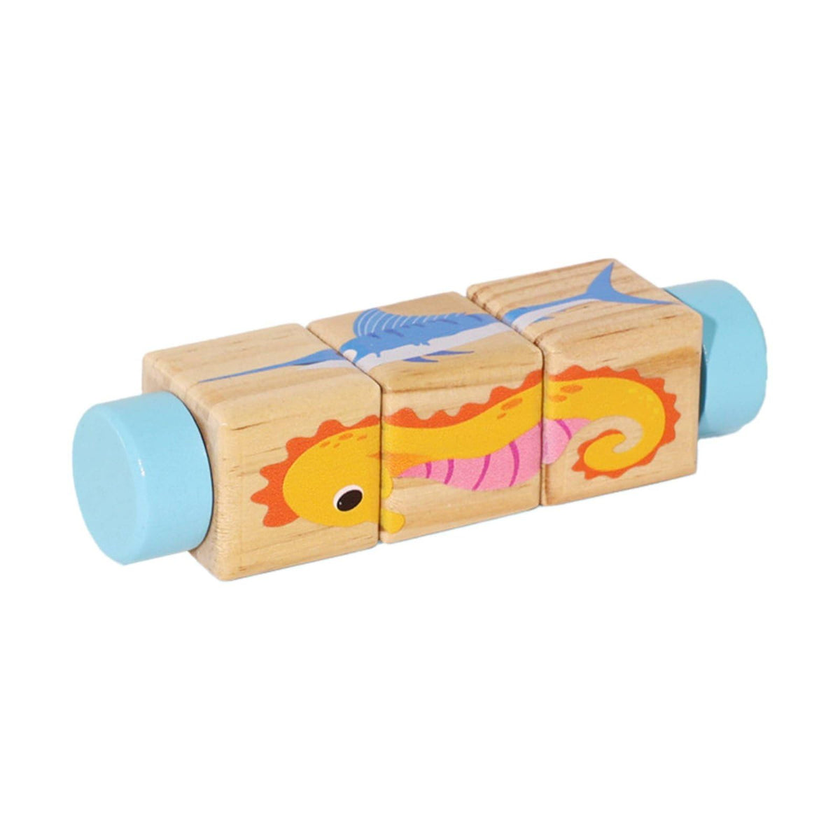 Ojiva Grasp Training Rotating Picture Blocks Educational Early Learning Blocks HandEye Coordination Montessori Block Toy Fine M