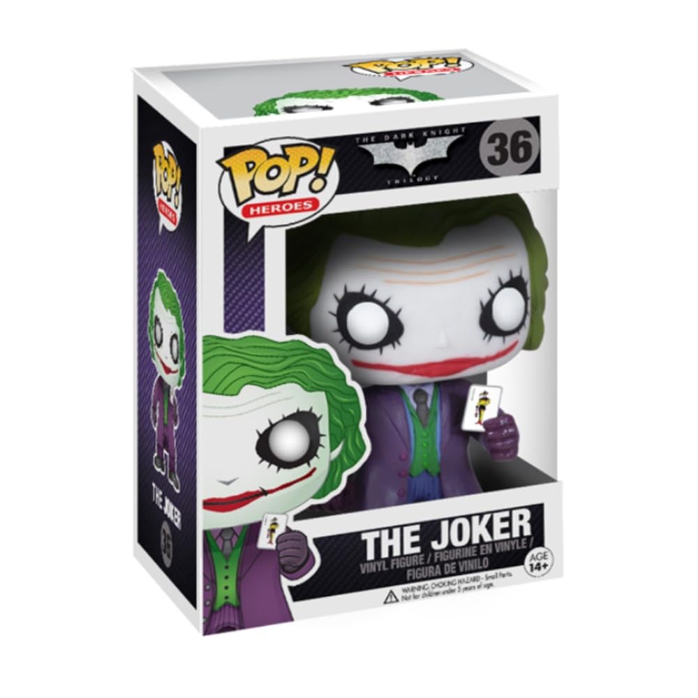 Funko Pop Heroes : Dark Knight Movie The Joker Vinyl Figure