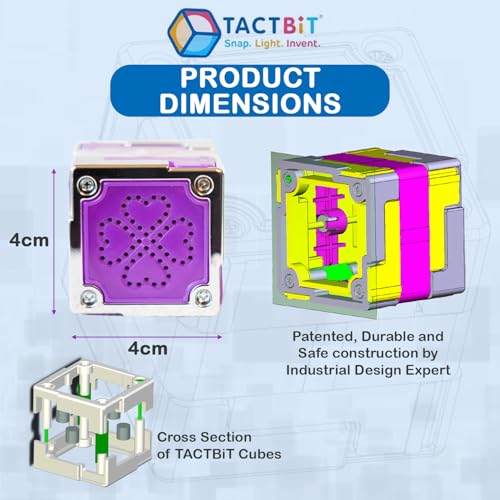 TACTBIT 12 : Prepare Your Child for The AI Revolution The Worlds First Magnetic Electronic STEAM Cubes That Ignite Creativity,