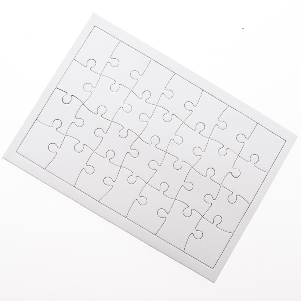 U.S. Toy Dozen Blank DIY Paper Jigsaw Puzzles