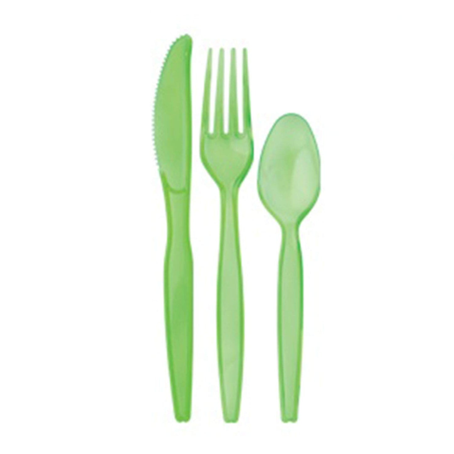 Tiger Chef Neon Glow In The Dark Party Supplies - Hard Plastic Cutlery In Pink, Blue, Green and Orange - 384 Pieces