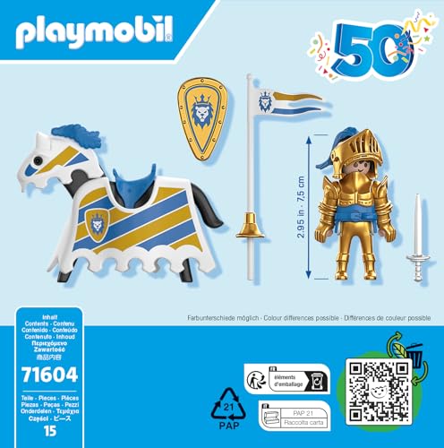 Playmobil Knight 50Th Anniversary Toy Figure, 71604
