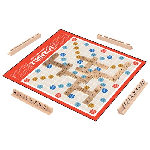 Winning Moves Scrabble Edicion En Espanol/Spanish Scrabble Games Usa, World'S Most Famous Word Game Designed For The Spanish Language, For 2-4 Players, Ages 8+