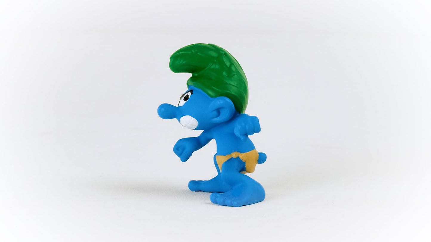 Schleich Wild Smurf Figure - Collectible Retro Toy, Multi-Color, PVC Material, Model 20841