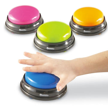 Learning Resources Answer Buzzers Classpack, Classroom Tools And Games, Teacher Supplies, Batteries Included, Set Of 12, Ages 3+