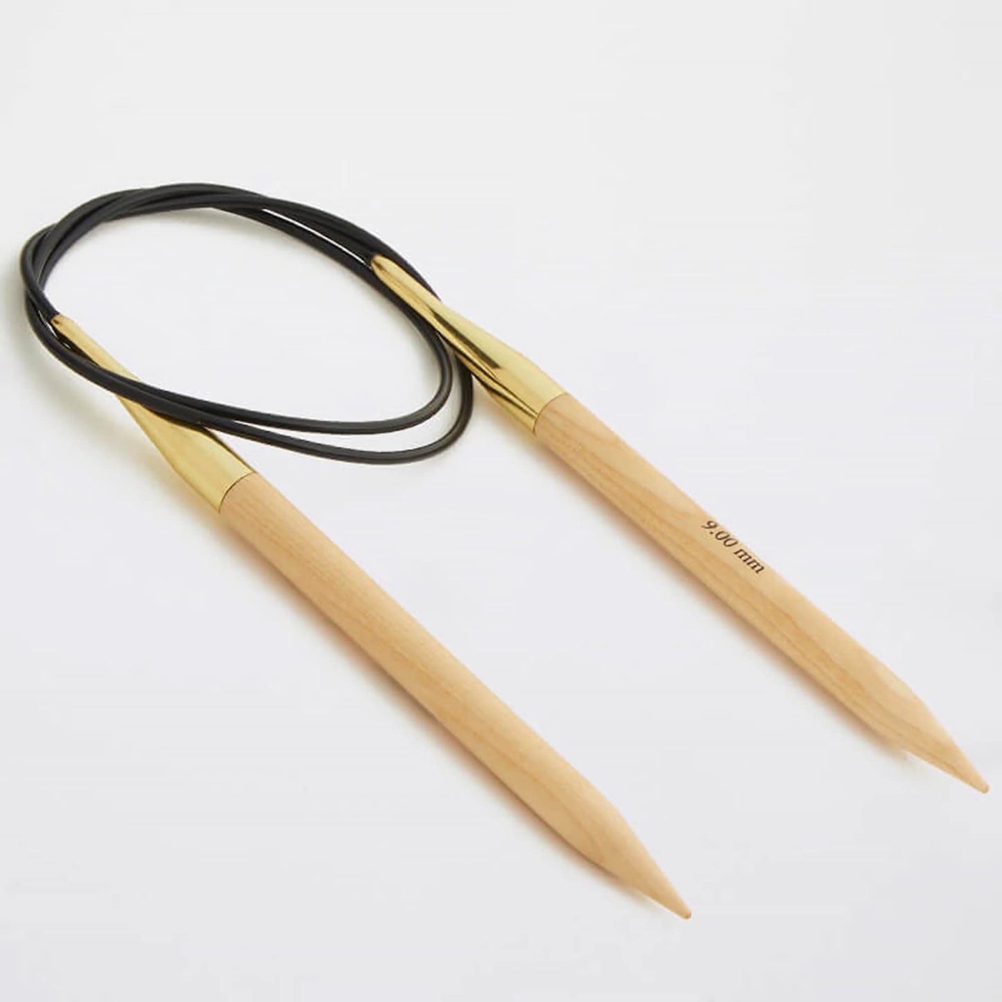 KnitPro-Basix Beech Fixed Circular Needles 40-Size 19/15mm