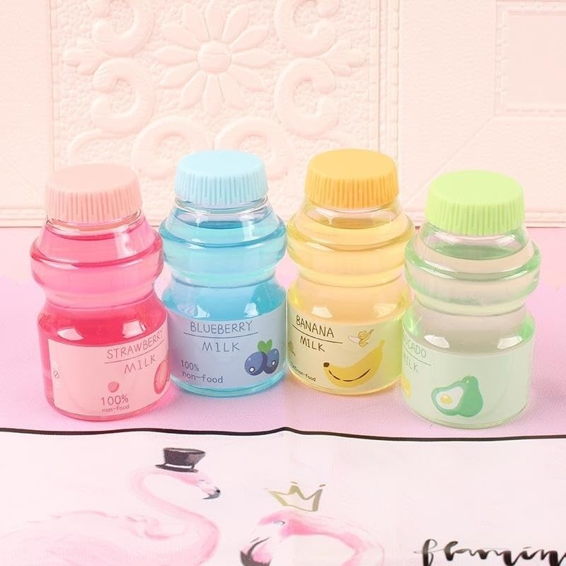 FLIPNEX Clear Slime Strawberry Jelly Slime Fluffy Slime Stretchy Crunchy Slime Bubble Slime Soft Putty Stress Relief Toy Party F