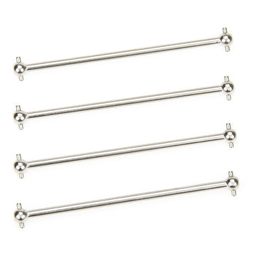Dogbone Universal Drive Joint Cup Shaft 87mm Steel Silver for RC Hobby Model Car HPI HSP,COJOYS,4PCS (Silver)