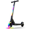 CBD Electric Scooter for Kids 6 Mph Top Speed Up to 5 Miles Range 5.3 Solid Tires Wheel and Front Light Kick Scooter Adjustable Height for Kids Age 6-12 Black