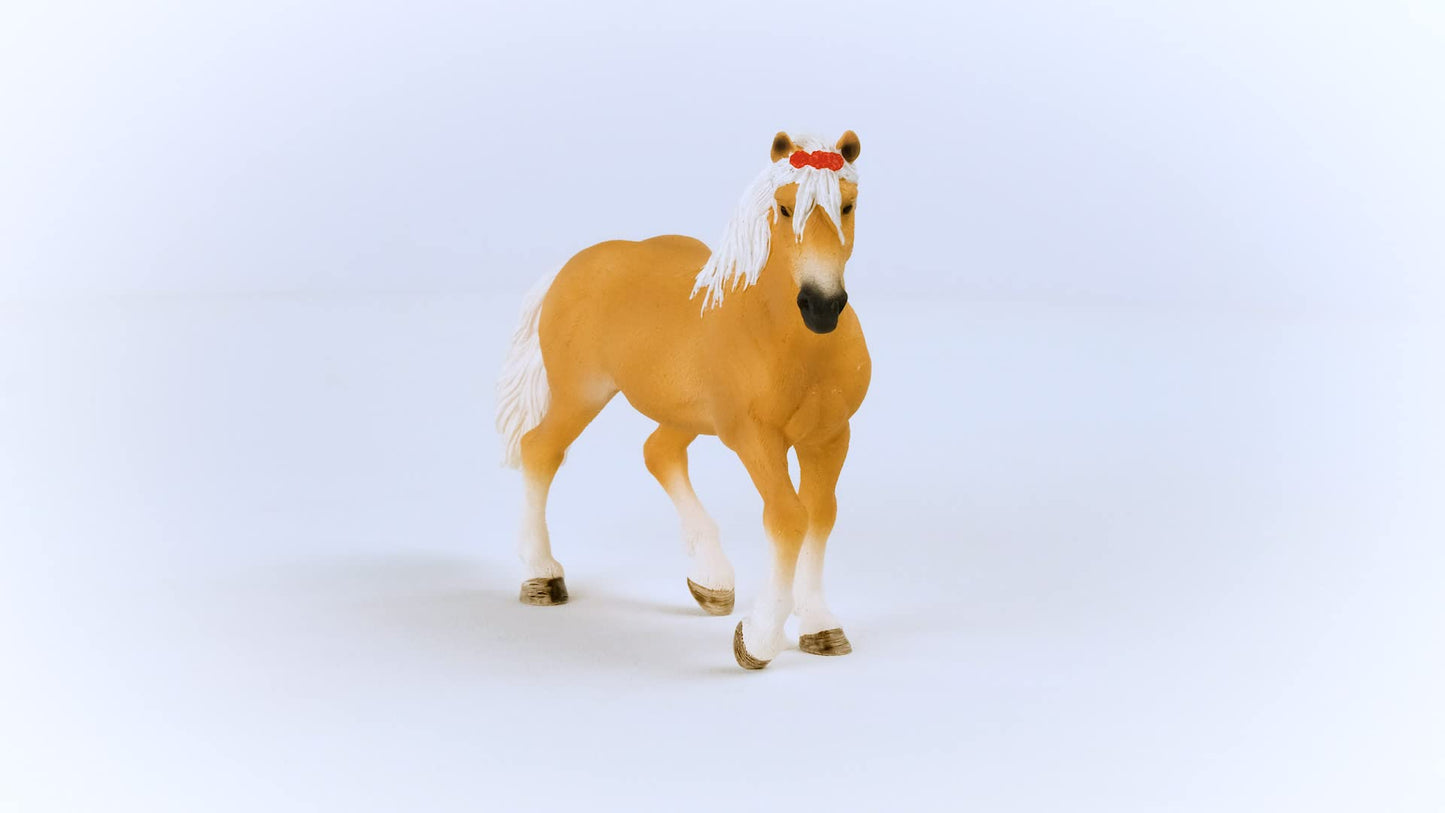 Schleich Horse Club 2023 Authentic Haflinger Mare Riding Horse Figurine - Realistic Detailed Riding Horse Mare Toy For Boys And Girls Imagination And Play, Highly Durable Gift For Kids Ages 5+