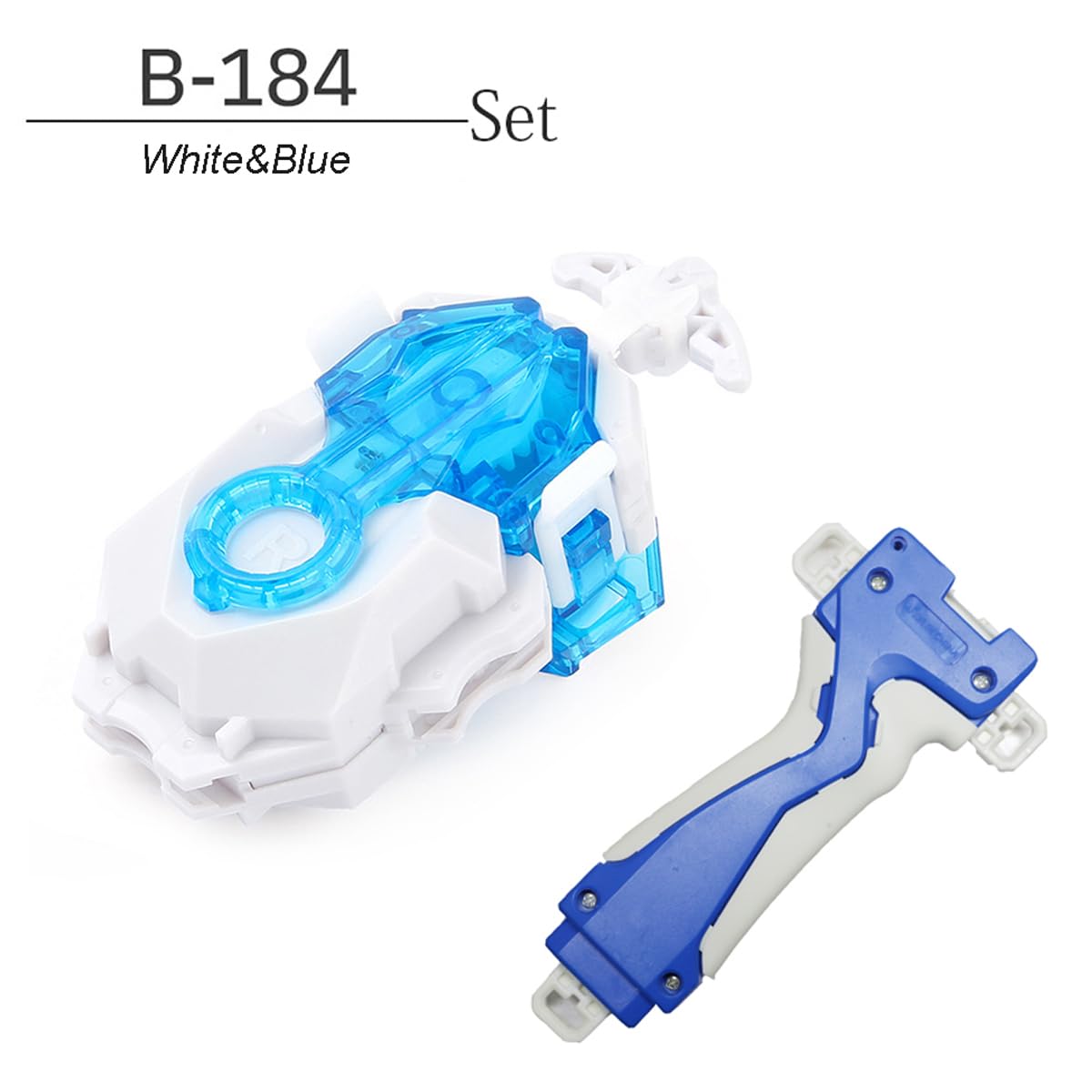 Launcher And Grip, Battling Tops Burst B-184 Custom Bey Launcher Lr Left Right Spin Db Layer System (White Set)
