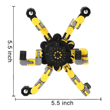 16 Pack Fidget Spinners Deformable Stress Relief Sensory Toy Robot Spinner Diy Mechanical Spiral Twister Creative Chain Gyro Toy For Goodie Bag Stuffers Party Favors Gift Prizes Novely Anxiety Toys