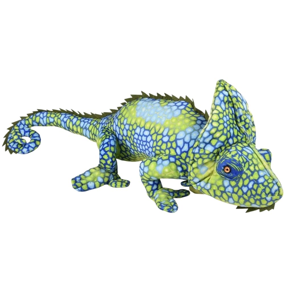 Rhode Island Novelty Ap One Large Green Plush Stuffed Realistic Chameleon - 27'