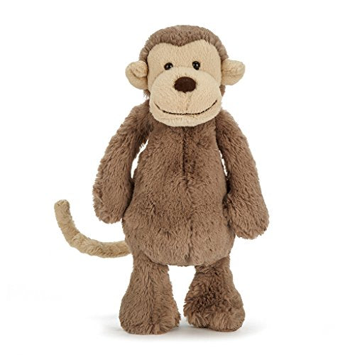 Jellycat Bashful Monkey Stuffed Animal, Medium, 12 Inches