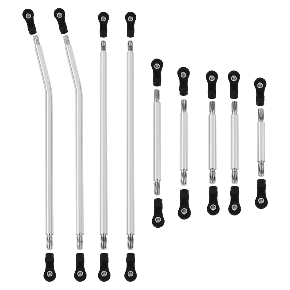 Pothyes Lcg Girder Frame Hard Stainless Steel Linkage Link Rod End For 1/10 Rc Crawler Axial Scx10 Ii Iii Trx4 Capra 1.9 Utb Met