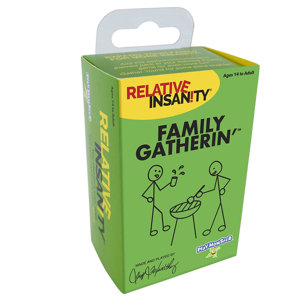 Relative Insanity - Family Gatherin' - Laugh-Out-Loud Party Game All About Family - Ages 14+