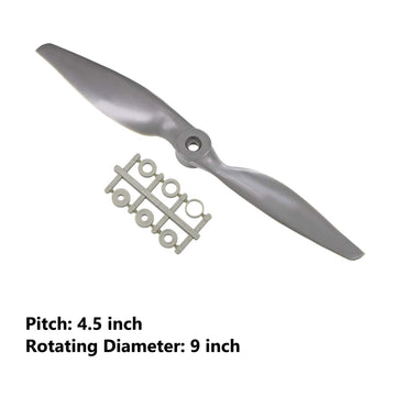 Top-Vigor 3Pcs Cw Rc Propellers 9045 9 X 4.5 Inch 2-Vane Rc Vehicle Propellers Replacement For Rc Airplane With Adapter Rings Ny