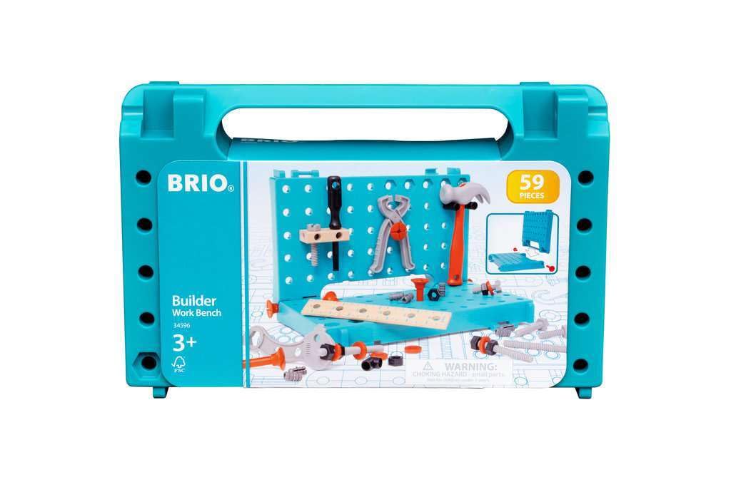 BRIO Builder - 34596 Builder Working Bench | Educational Construction Toy for Kids Age 3 Years Up