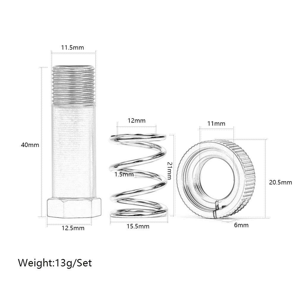 Aluminum Servo Saver Tube with Clamping Nut for Arrma 1/8 Kraton 6s Senton Talion Typhon 1/7 Infraction Mojave Upgrades Parts(Re