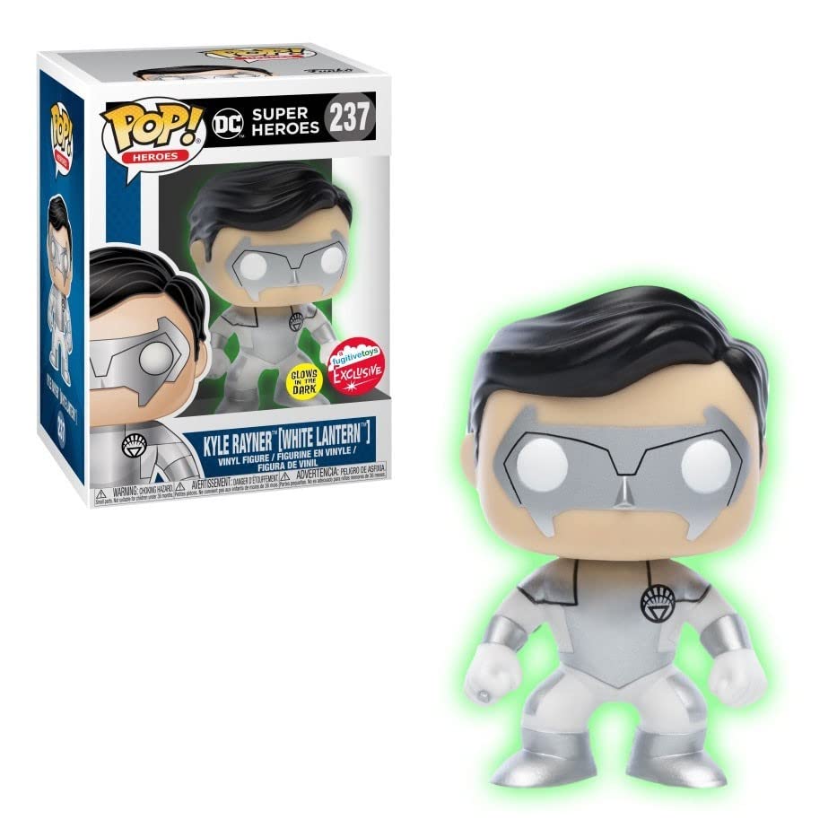 Pop! 2018 Sdcc Fugitive Toys Exclusive Funko Kyle Rayner (White Lantern) Glow In The Dark