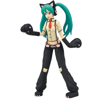 Sega Project Diva Arcade Future Tone Hatsune Miku Super Premium Action Figure Nyanko, 9'