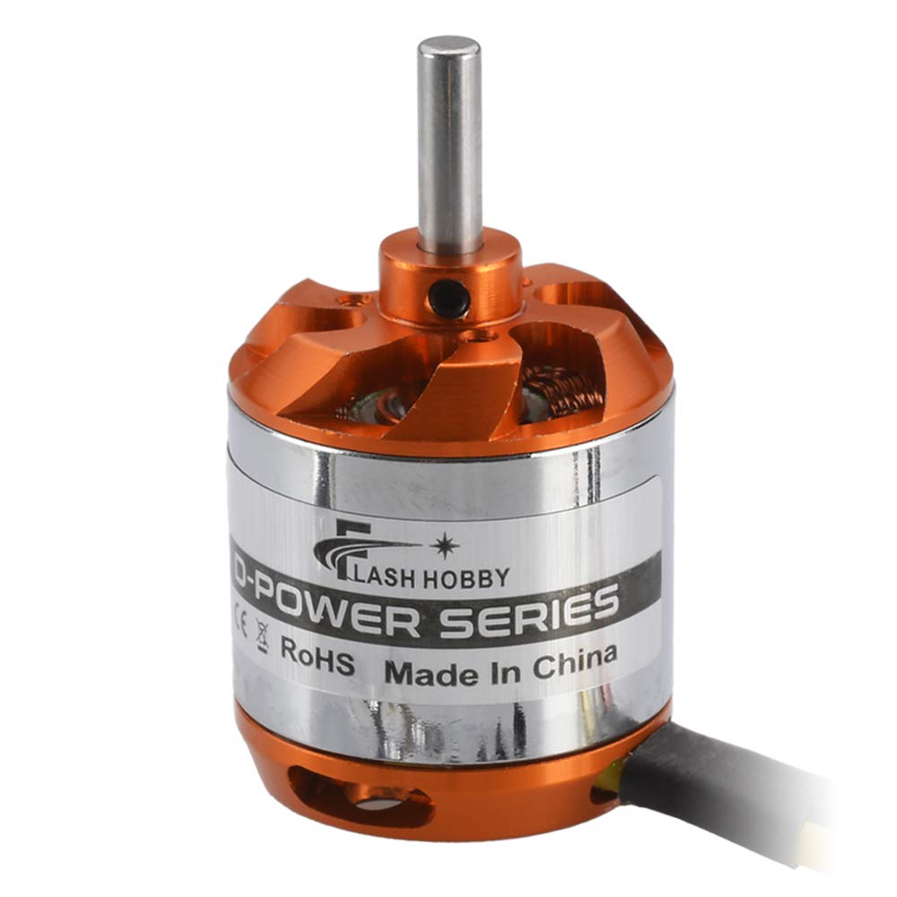 FLASH HOBBY D2836 Brushless Motor 1120KV for RC Aircraft Plane and Helicopter Brushless Outrunner Motor (1120kv)