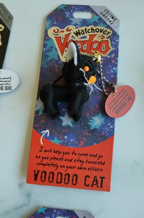 Watchover Voodoo 3-Inch Voodoo Cat Keychain - Handcrafted Gift To Bring Good Luck And Positivity Everywhere You Go