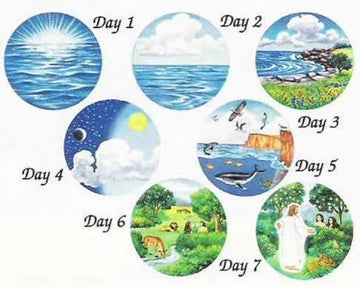 6'' Creation Circles Felt Figures for Flannel Board Bible Stories-precut