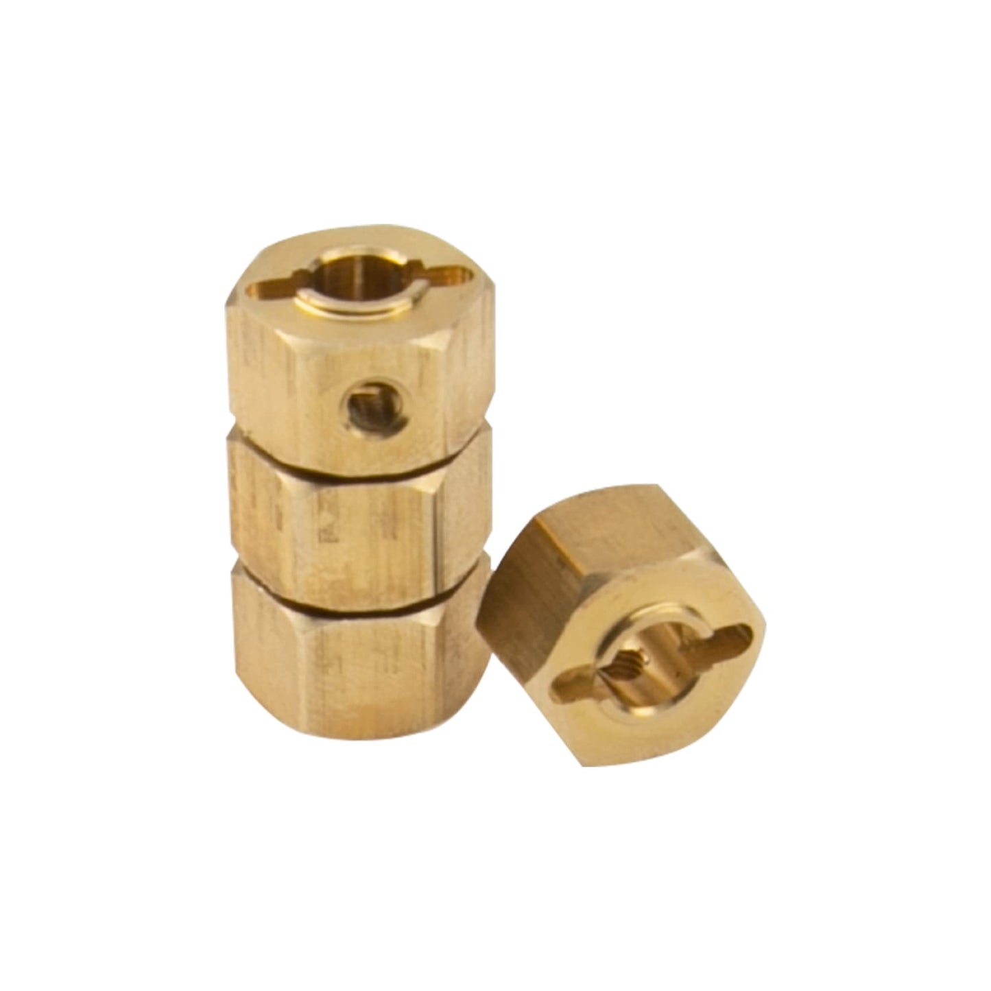 ShareGoo Brass 12mm Hex Wheel Hub Wheel Drive Hex Adapter Compatible with Axial SCX10 Wraith 90027 90046 Tamiya CC01 D90 Redcat