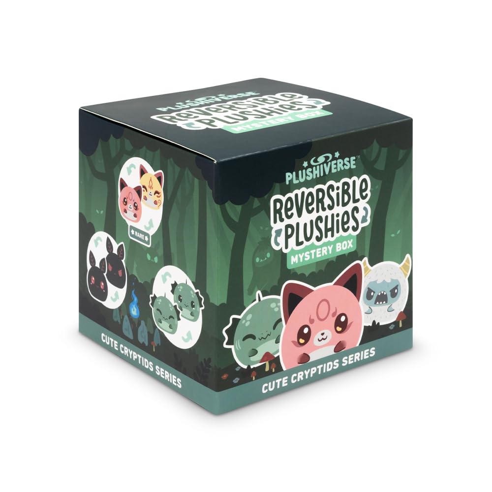 Teeturtle 3'' Reversible Mystery Box Plushie - Cute Cryptids Series - Surprise Soft Stuffed Animal Blind Box